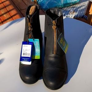 Ariat Kids Scout Zip Paddock black, big girls size 4 - Leather